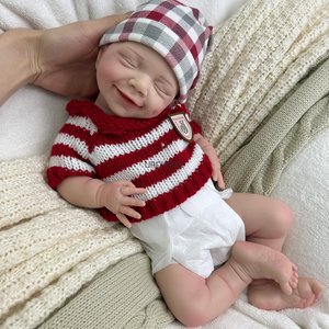 Muñecos Bebé Reborn Realistas de Alta Simulación de 17.5", Colección Dulces Sueños, de Silicona, Niño y Niña Sonrientes para Regalo - Product Image 5