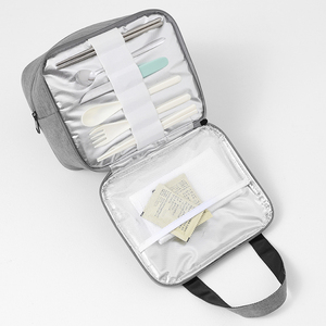 Fiambrera para hombres, mujeres, adultos, bolsa de almuerzo pequeña para <span class=keywords><strong>trabajo</strong></span> de oficina, Picnic, bolsa de almuerzo portátil reutilizable - Product Image 6