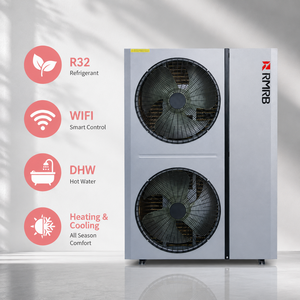 Pompe à chaleur 08ZS/R32/21.5kW pour chauffage, refroidissement et eau chaude sanitaire A+++ Faible bruit 380V ERP CB CE EU Maison américaine - Product Image 2