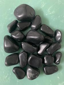 Natural Polished Pebble <b>Light</b> Grey Large Polished <b>Aquarium</b> Rock Cobblestones Natural Stone Flat Pebbles for landscaping - Product Image 3