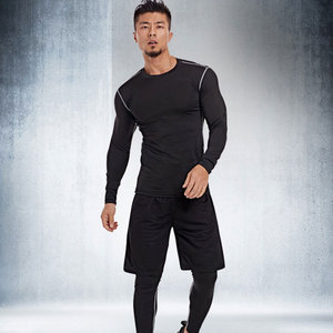 <span class=keywords><strong>Camiseta</strong></span> deportiva de <span class=keywords><strong>manga</strong></span> <span class=keywords><strong>larga</strong></span> para correr para <span class=keywords><strong>hombre</strong></span>, ropa de gimnasio de secado rápido personalizada al por mayor, <span class=keywords><strong>Camiseta</strong></span> deportiva de compresión muscular térmica <span class=keywords><strong>ajustada</strong></span> - Product Image 3