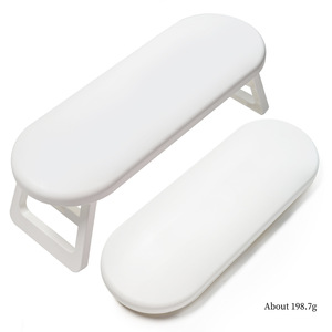 Foldable <b>Plastic</b> Nail Hand Rest Pillow Portable Wrist Support Cushion for Russian Manicure Nail Salon <b>Table</b> Tool - Product Image 2