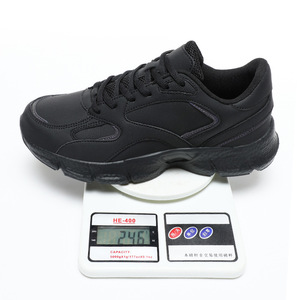 Nuove scarpe basse grandi taglie grandi 48 leggere in pelle nera per gli uomini zapatos de hombre casual stile da passeggio - Product Image 6