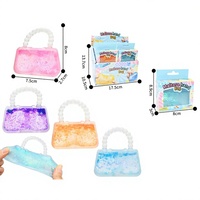 Jouet Squishy en forme de sac à main en maltose scintillante, doux et flexible, jouet sensoriel à presser pour filles, cadeau, accessoire de bricolage