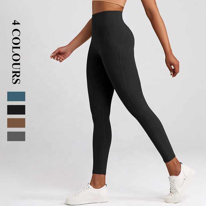 Line Contrast Color Yoga Pants Outdoor Mountaineering 7A Antibacterial Hip Lifting