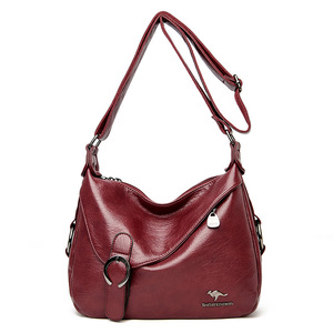 New <b>Soft</b> PU <b>Leather</b> Shoulder <b>Bag</b> Large Capacity Leisure Women's <b>Bags</b> Travel Shoulder <b>Bag</b> - Product Image 2