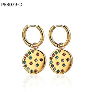 ต่างหูแฟชั่น PE3079 สำหรับผู้หญิง เครื่องประดับคุณภาพสูง - Product Image 2