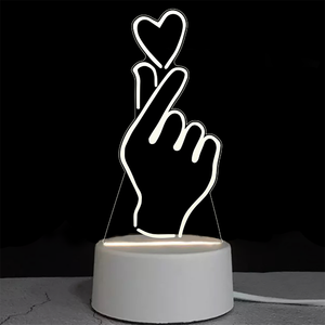 Lampe LED 3D en acrylique, lumière LED créative, <span class=keywords><strong>veilleuses</strong></span> LED 3D, lampe de nuit à illusion de Jésus, petite veilleuse 3D - Product Image 1