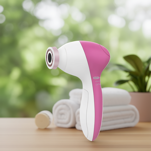 5-In-1 <b>Facial</b> <b>Cleansing</b> <b>Brush</b> With Softening Exfoliation And Massage Function, Battery-Powered, For Gentle Skin Care Routine - Product Image 2