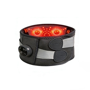 Ceinture de massage lombaire chauffante et vibrante à 3 niveaux pour le dos, le ventre et la taille – Soulagement de la douleur et <span class=keywords><strong>fitness</strong></span> - Product Image 1
