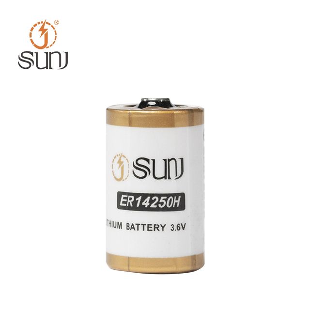 1/2 AA Size 1200mAh High Quality Lisocl2 Battery 3.6V Primary Lithium Batteries ER14250H for Smart Meters