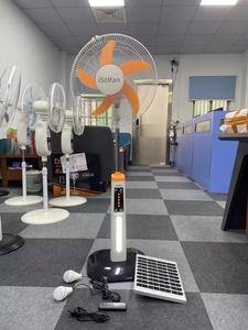 Ventilador Pessoal Portátil ISolfan de 16'' com Energia <span class=keywords><strong>Solar</strong></span>, Ventilador Elétrico Recarregável, Kit de Ventiladores com Inversor <span class=keywords><strong>Solar</strong></span> para Casa - Product Image 3