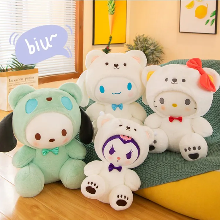 Juguete de peluche personalizado de OEM, juguete de peluche de anime transformado, juguete de peluche de anime personalizado de peluche de dibujos animados