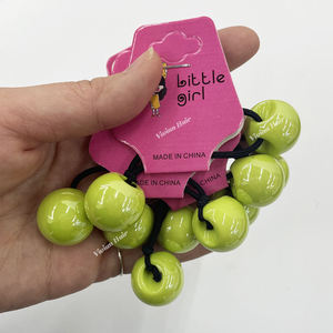 Coleteros JIRIS con Cuentas Grandes y Logotipo Personalizado, Elásticos para Cola de Caballo, con Bola Decorativa, Unisex, para Niñas Pequeñas - Product Image 4