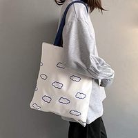 Sacs en coton réutilisables pour les courses avec logo imprimé personnalisé, sacs en toile vierges personnalisés, sacs à poignée pour l'emballage