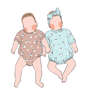 Little Glow Kid Factory 直销甜美印花夏季婴儿男女通用泡泡短袖连体衣定制婴儿连体衣 - Product Image 6