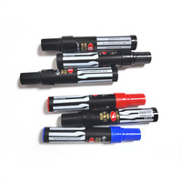 Marqueur permanent de qualité supérieure DH-900 Jumbo à pointe biseautée, séchage rapide, encre grande capacité, noir, bleu, rouge