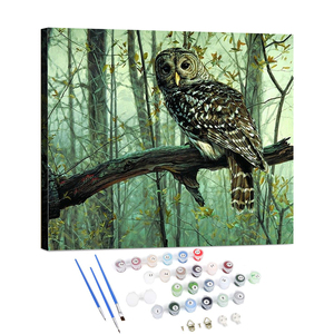 Diy Encadré Numéro <span class=keywords><strong>Peinture</strong></span> <span class=keywords><strong>Dessin</strong></span> sur Toile Adultes <span class=keywords><strong>Peinture</strong></span> par Numéros avec Cadre - Product Image 1