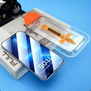 Protector de Pantalla de Vidrio Templado 9H Antipolvo Magic Box, Película Protectora de Pantalla HD con Impresión <span class=keywords><strong>Slik</strong></span> para iPhone 17/16/15/14/13/12 <span class=keywords><strong>Pro</strong></span> Max - Product Image 4