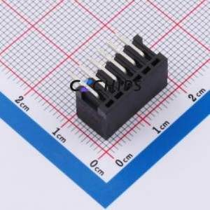 DB2ERC-2.5-6P-BK Plug-in Terminal Block Through hole,P=2.5mm Connector Board-to-Board / Socket - Closed 1x6P 2.5mm Black - Product Image 2