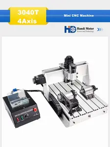 3040T 4 assi 1.5kw 3D Mini desktop di macchina del Router di CNC per il Taglio FAI DA TE Incisione intaglio del legno