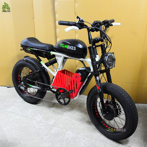 Bicicleta Eléctrica Super Power Inverted Fork 73 3000W con Doble Motor y Dos Baterías, con Cesta de Almacenamiento, Dropship Y-73RX, Bicicleta Eléctrica 3000W Y-73RX - Product Image 6