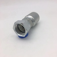 Raccord hydraulique monobloc JIC femelle série Parker 43, référence 10643-10-6, pour tuyau JIC 6, en acier inoxydable