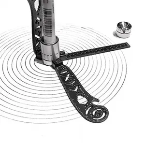 Multifunctionele Tekening Liniaal Magnetische Kaart Gradenboog Naaigereedschap Cirkels Kompas Bocht Maat Kleermakers Patroon