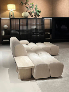 Muebles de Sala Modernos Nórdicos, Juego de Sofás Ernest de Tela <span class=keywords><strong>Poliform</strong></span>, Diseños de Muebles para Sala de Estar - Product Image 2