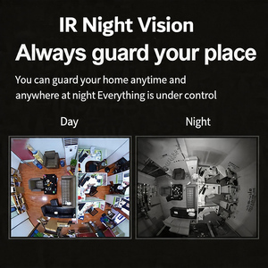 5MP POE IP Fisheye Camera One <strong>Way</strong> Talk 1.8mm Lens 180 Viewing Angle Infrared Night Vision Motion Detection WDR AI Detection CCTV - Product Image 3