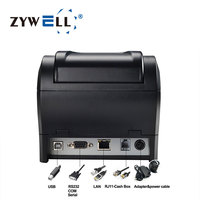 Imprimante de numéro de file d'attente ZYWELL imprimante de reçu thermique 80mm pour imprimante de billets de file d'attente d'ordinateur