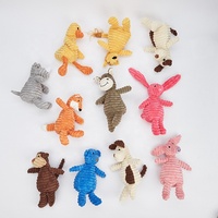 Jouets pour animaux de compagnie en velours côtelé assortis, jouets à mâcher pour chiens résistants aux morsures, jouets en peluche pour chiens de petite et moyenne taille
