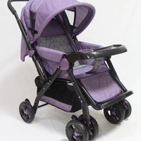 Poussette parapluie 3-en-1 pour bébé, siège auto, métal léger, pliable, absorption des chocs, position assise-allongée, pour 0-6 mois, charge 20 kg