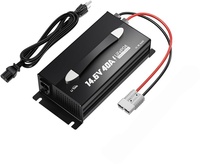Chargeur de batterie LiFePO4 14,6 V 40 A pour batteries LiFePO4 4S 12 V 12,8 V 50 Ah 100 Ah, chargeur de batterie LiFePO4 14,6 V