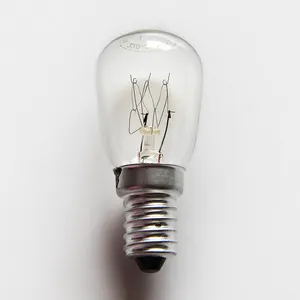 E14 mini lâmpadas de geladeira, lâmpadas tubulares de geladeira 10w 15w t20 t22 t16