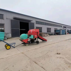 Nieuwe Automatische Ronde Balenpersmachine Voor Maïsstengels En Grasvoedercompressie Met Motor En Motor Voor De Productie Van Hooi Op De Boerderij - Product Image 6