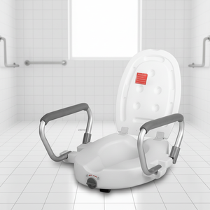 Barres d'appui universelles pour toilettes, pour personnes âgées, handicapées et femmes enceintes, dispositif <span class=keywords><strong>de</strong></span> surélévation portable, capacité 150 kg, finition lisse - Product Image 2
