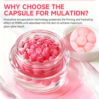 Crème Visage en Capsules Naturelles Douces pour Peaux Sensibles, Vitamine C et Acide Hyaluronique, Anti-rides, Éclaircissante, Hydratation Nuit