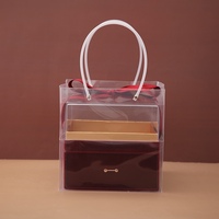 Boîte à cadeaux transparente en acrylique créative pour mariage 2025, boîte vide pour bonbons, souvenirs, utilisation pour portefeuille, boîtes en papier, échantillons fournis