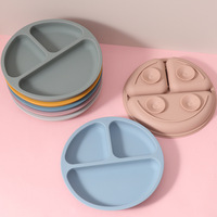 Assiettes Bébé en Silicone à Compartiments, Qualité Alimentaire, Incassables, Sans BPA, Vaisselle pour Enfants, Bol d'Alimentation en Silicone pour Bébé - Vente en Gros Usine