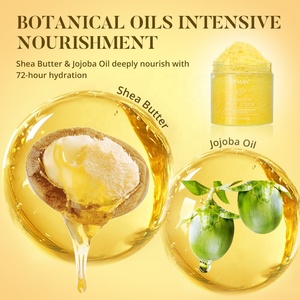 Exfoliante Corporal Orgánico de Cúrcuma para el Rostro, Etiqueta Privada, Aclara la Piel, Suaviza, Hidrata y Pule - Product Image 4