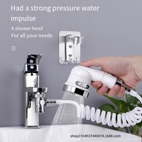 Robinet douche robinet ensembles salle de bain eau chaude et froide bassin Extension rétrécissement buse ensemble shampooing magique salon de coiffure robinet