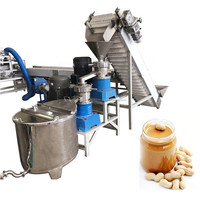 Usine de transformation de pâte d'arachide à petite échelle complète, machine à fabriquer du tahini de sésame, ligne de production de beurre d'arachide