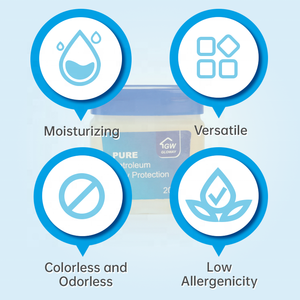 Krim pelembap kulit tubuh perawatan kulit serbaguna Balsem pelembap penghidrasi kulit kering jeli minyak bumi murni untuk menghilangkan kekeringan - Product Image 5