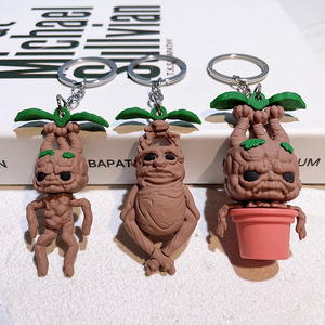 Oferta especial: Nuevo producto - Llavero de Mandragora, adorno de Mandragora, llavero de PVC, colgante para coche y mochila de Halloween - Product Image 2