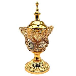 Quemador de Incienso de Latón de Estilo Vintage con Mango Decorativo para una Decoración Elegante del Hogar y Rituales de Fragancia Árabe - Product Image 6