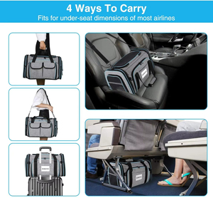 Bán buôn Pet <span class=keywords><strong>Carrier</strong></span> Bag Hot Bán Chất lượng cao bền mở rộng hãng hàng không được phê duyệt Mèo Túi PET lồng <span class=keywords><strong>Carrier</strong></span> cho du lịch - Product Image 5