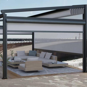 Toldo Retráctil Eléctrico de Lujo <span class=keywords><strong>para</strong></span> Patio, con Control Remoto, de Aluminio, <span class=keywords><strong>para</strong></span> Terraza, Jardín, Balcón y Cafetería - Product Image 1