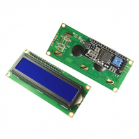 LCD1602 I2C Modul LCD 16x2 Tampilan Karakter Layar Biru Kode Putih Lampu Hitam 5V Papan Monitor