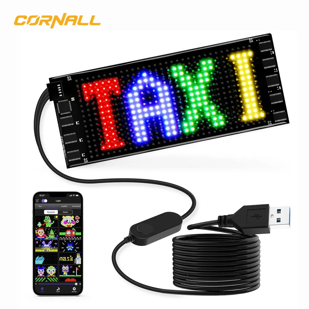 Carro LED Display Em Vidro De Táxi Do Carro Publicidade Traseira Janela Digital Transparente Car Led Screen Display Sign Panel